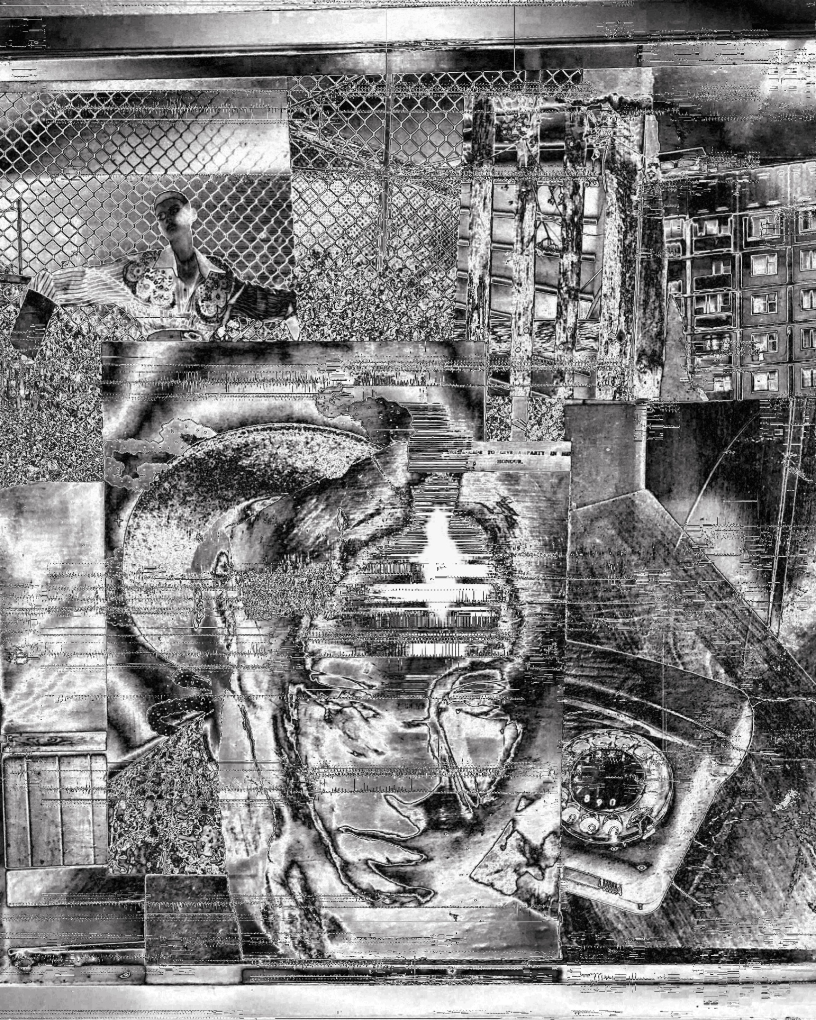 Abstract black and white textures