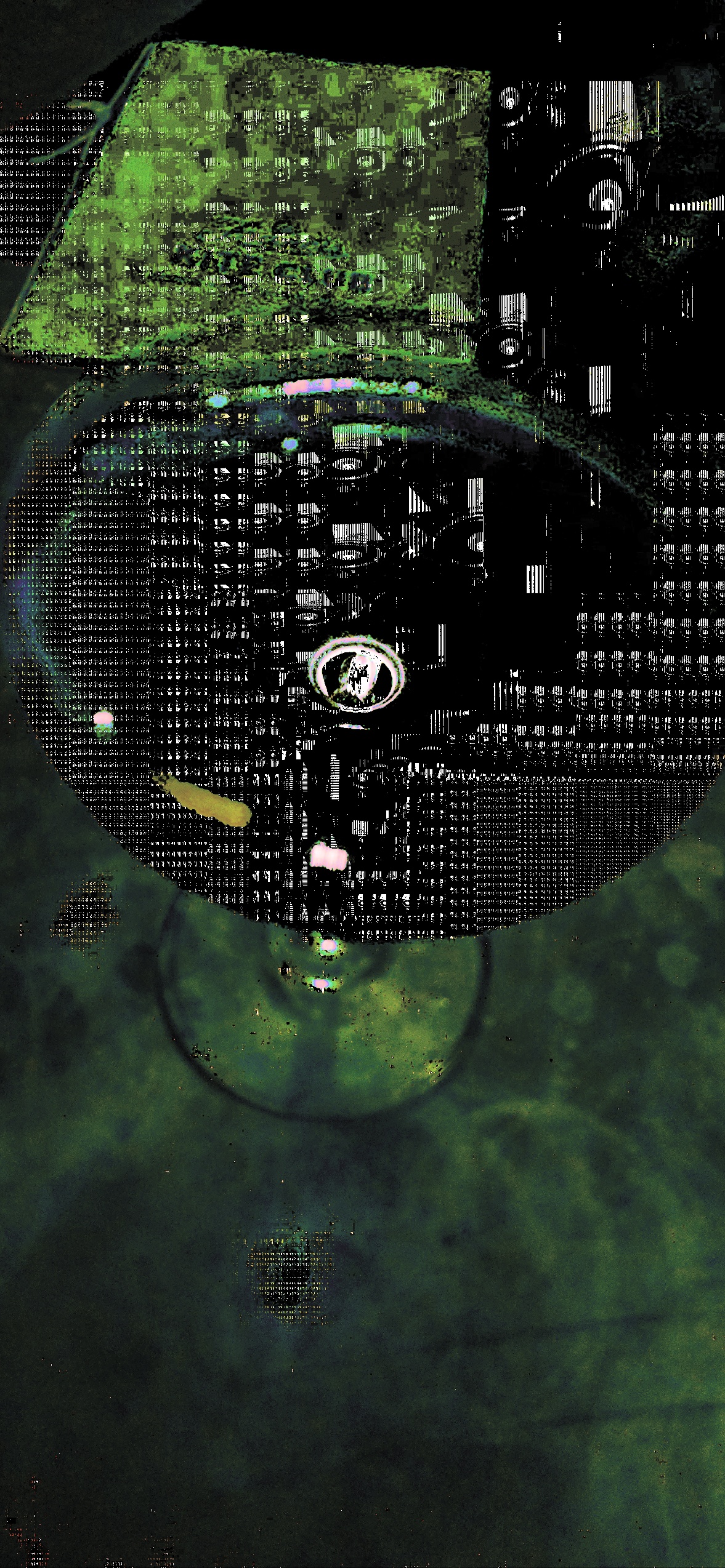 Glass break glitch art