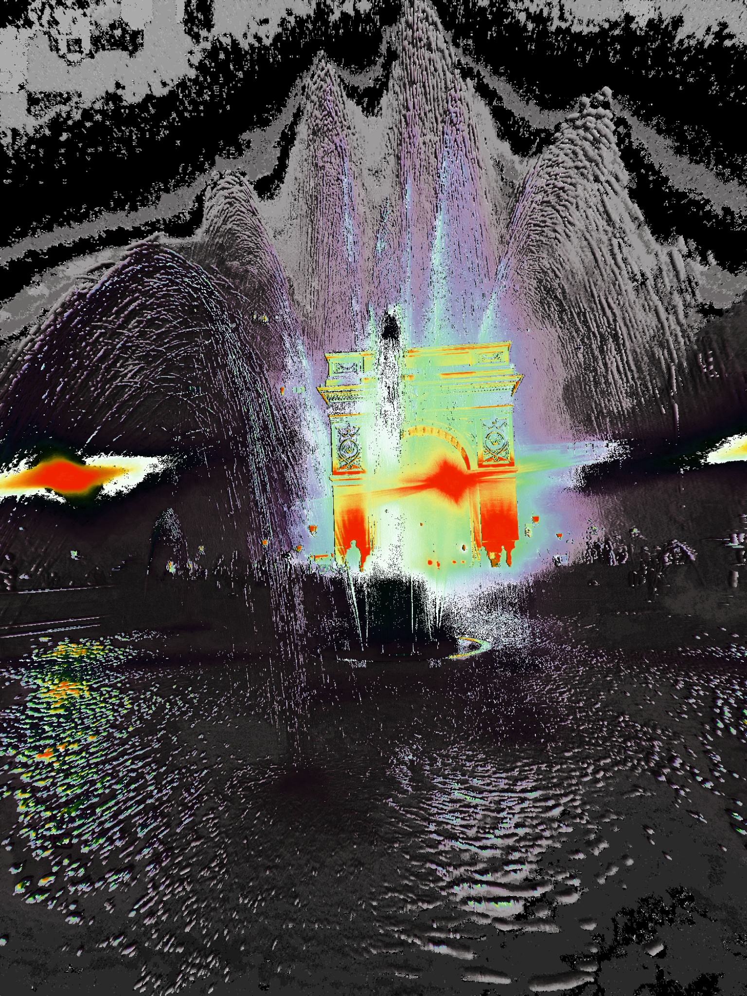 Hot arch glitch art