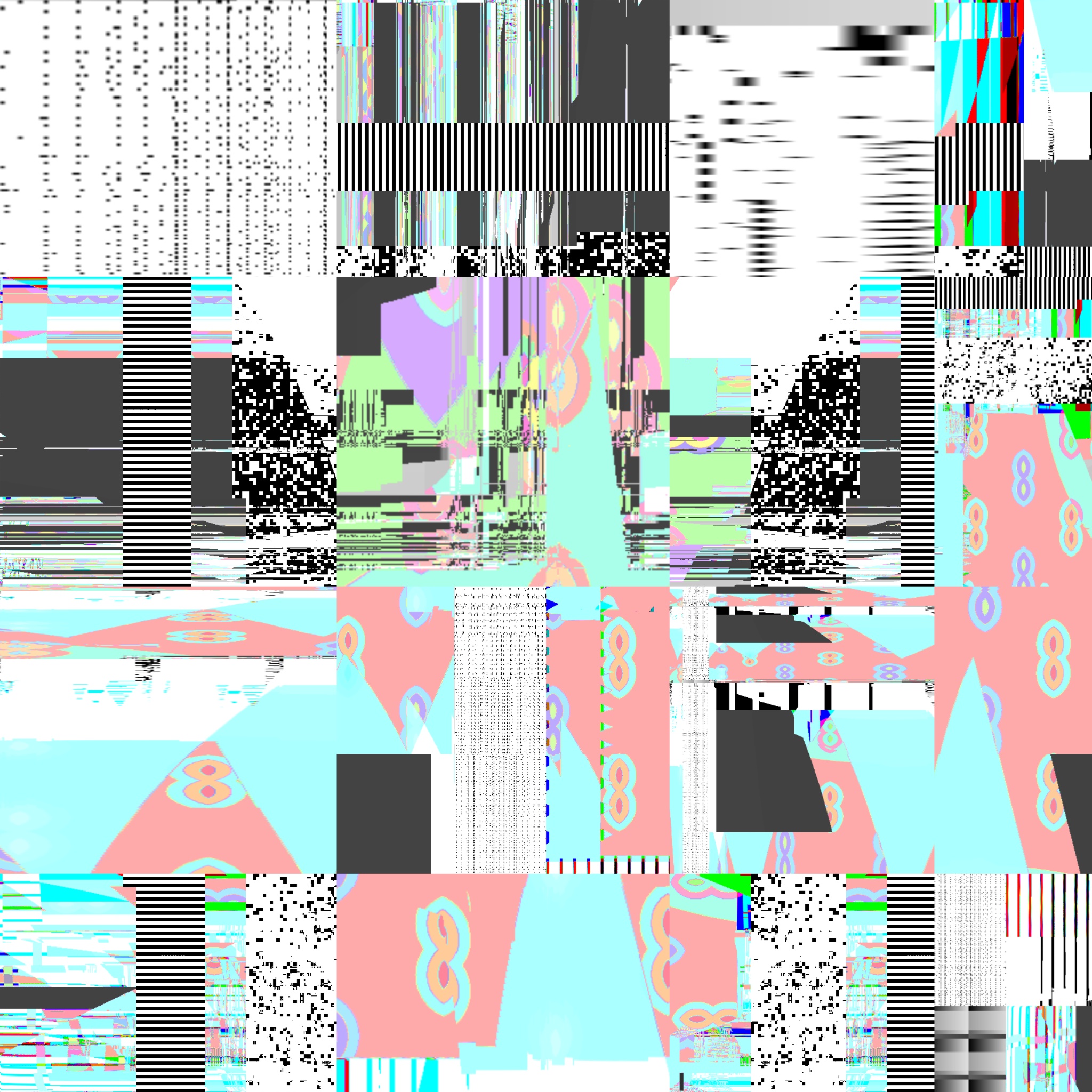 Pastel glitch art