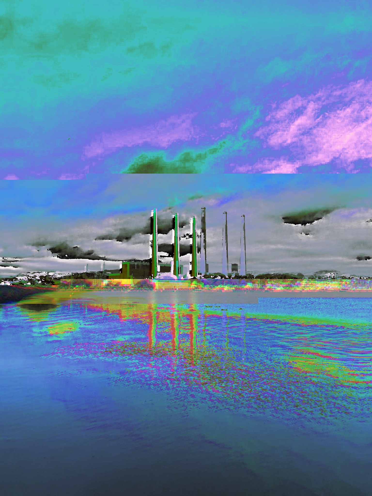 Vivid industry glitch art
